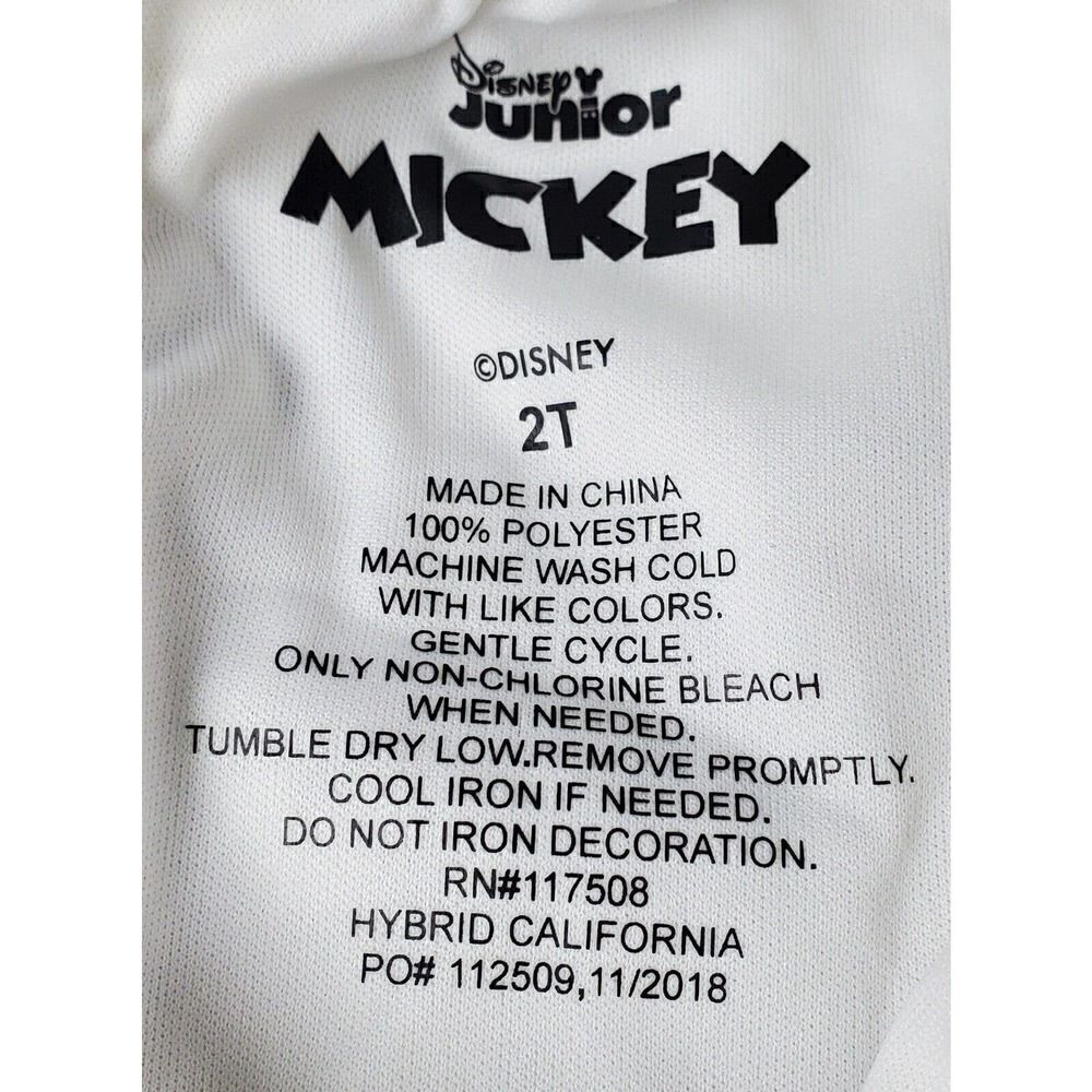 Disney Junior Mickey Mouse Dress Size 2T Tulle Overlay Purple White Sheer Flowy - Picture 4 of 5